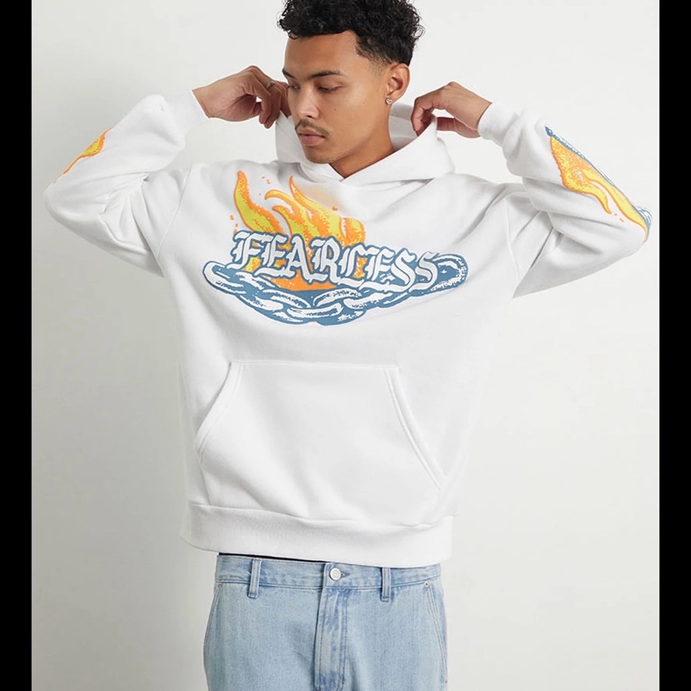 PacSun Fearless Flame Graphic Hoodie